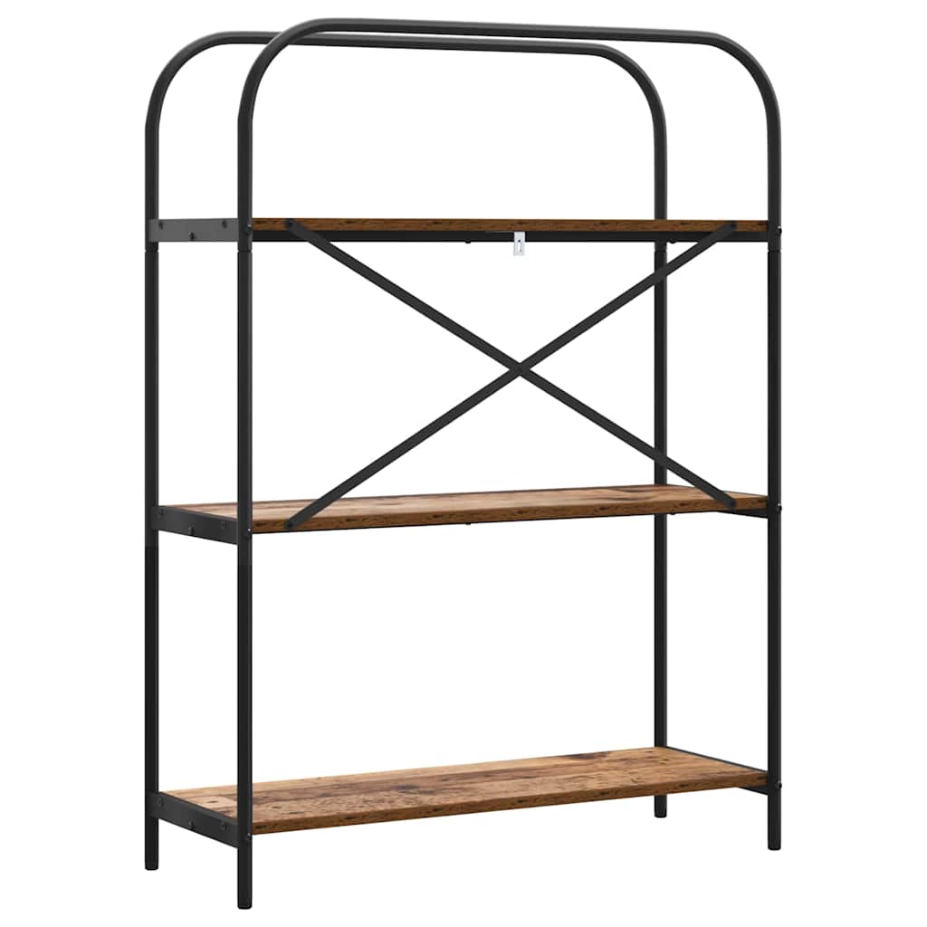 Boekenkast Oudhout 80 x 30 x 109 cm Bewerkt hout is nu te koop bij PeponiXL, paradijselijk wonen!