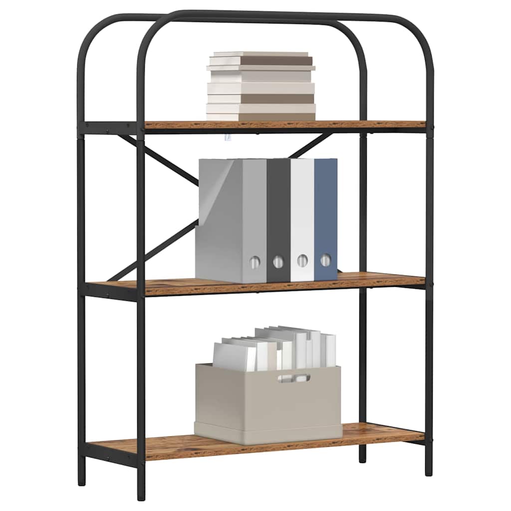 Boekenkast Oudhout 80 x 30 x 109 cm Bewerkt hout is nu te koop bij PeponiXL, paradijselijk wonen!