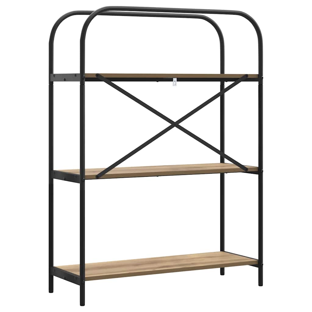 Boekenkast Artisan Eiken 80 x 30 x 109 cm Bewerkt hout is nu te koop bij PeponiXL, paradijselijk wonen!