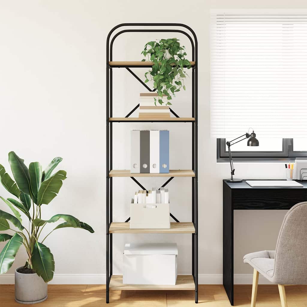 Boekenkast Sonoma Eiken 60 x 30 x 183 cm Bewerkt hout is nu te koop bij PeponiXL, paradijselijk wonen!