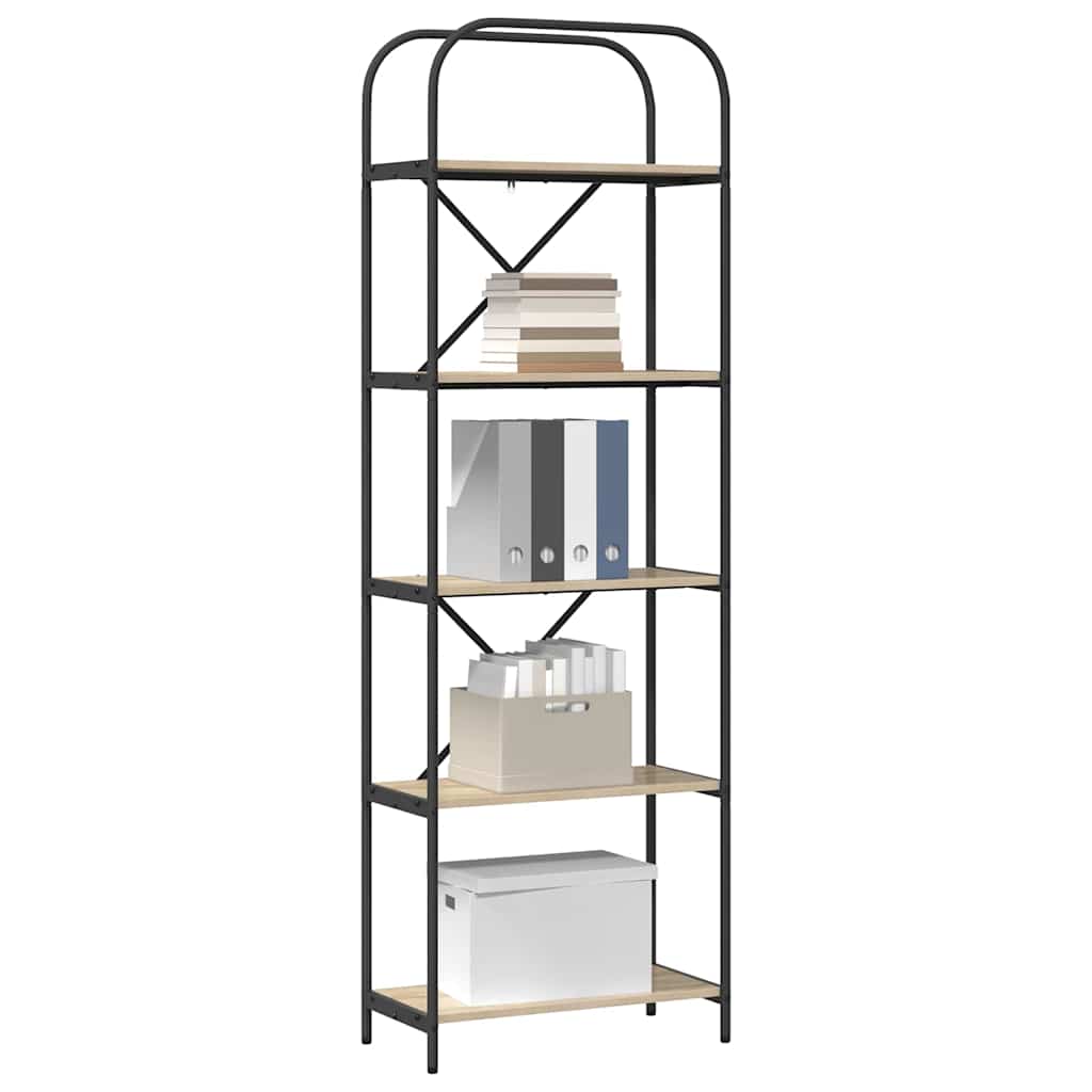 Boekenkast Sonoma Eiken 60 x 30 x 183 cm Bewerkt hout is nu te koop bij PeponiXL, paradijselijk wonen!