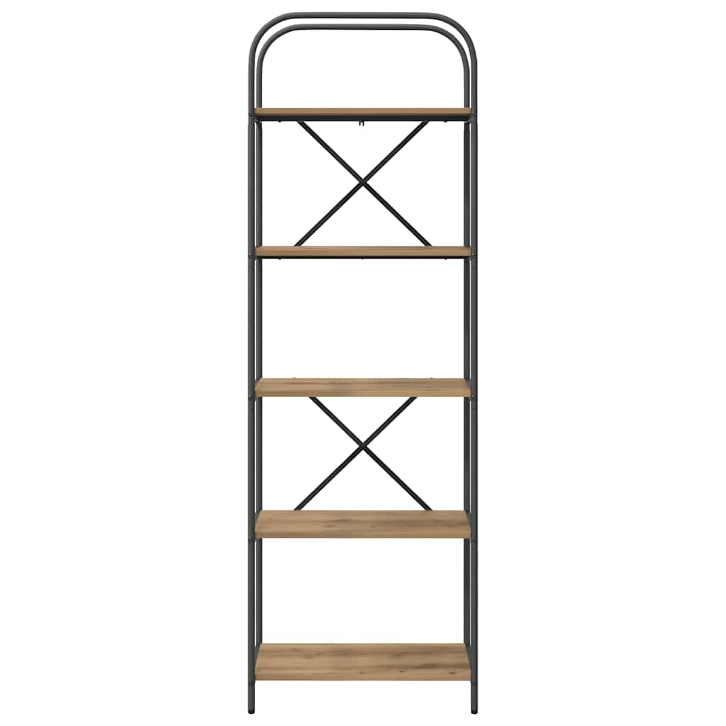 Boekenkast Artisan Eiken 60 x 30 x 183 cm Bewerkt hout is nu te koop bij PeponiXL, paradijselijk wonen!