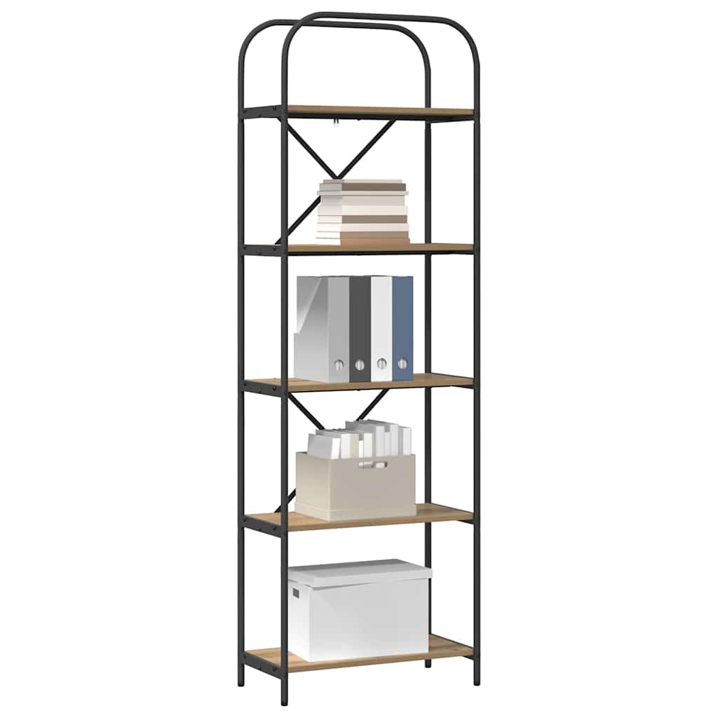 Boekenkast Artisan Eiken 60 x 30 x 183 cm Bewerkt hout is nu te koop bij PeponiXL, paradijselijk wonen!