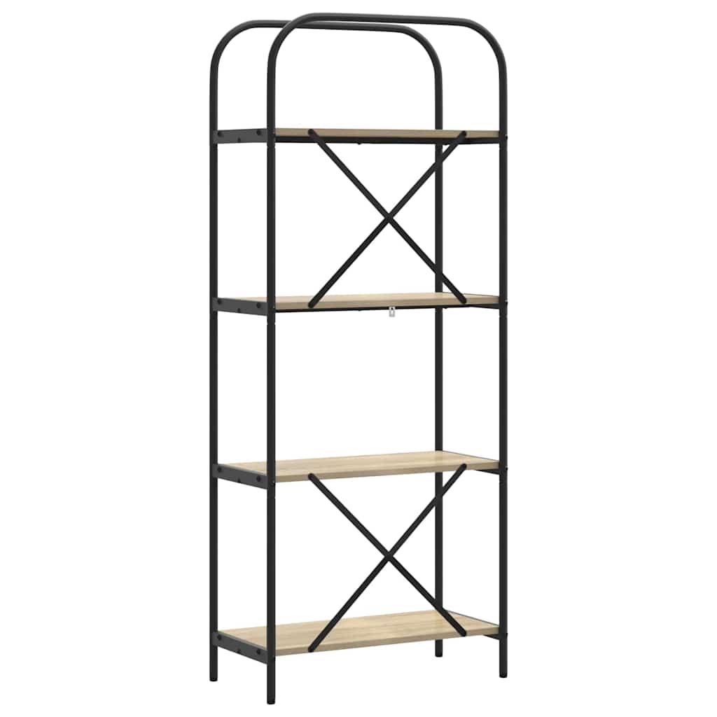 Boekenkast Sonoma Eiken 60 x 30 x 146 cm Bewerkt hout is nu te koop bij PeponiXL, paradijselijk wonen!