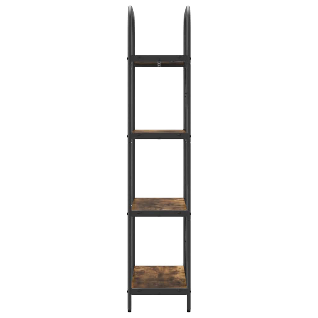 Boekenkast Gerookt eiken 60 x 30 x 146 cm Bewerkt hout is nu te koop bij PeponiXL, paradijselijk wonen!