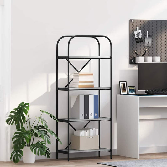 Boekenkast Grijs Sonoma 60 x 30 x 146 cm Bewerkt hout is nu te koop bij PeponiXL, paradijselijk wonen!