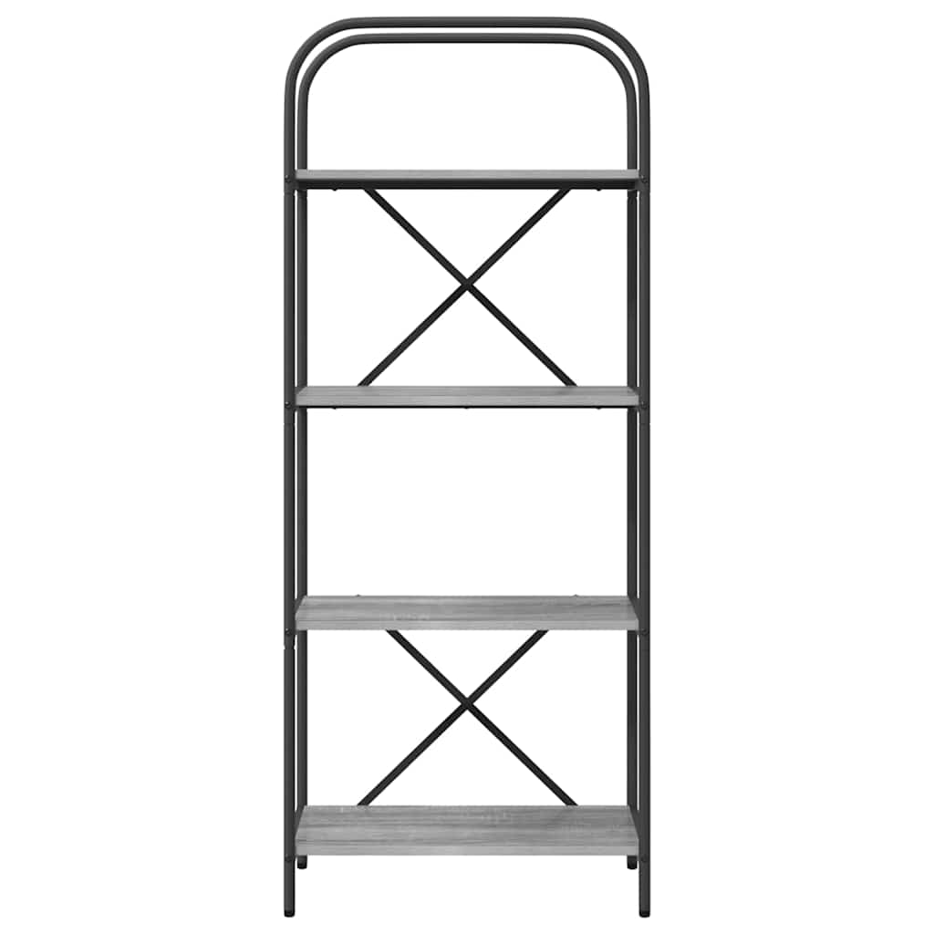 Boekenkast Grijs Sonoma 60 x 30 x 146 cm Bewerkt hout is nu te koop bij PeponiXL, paradijselijk wonen!