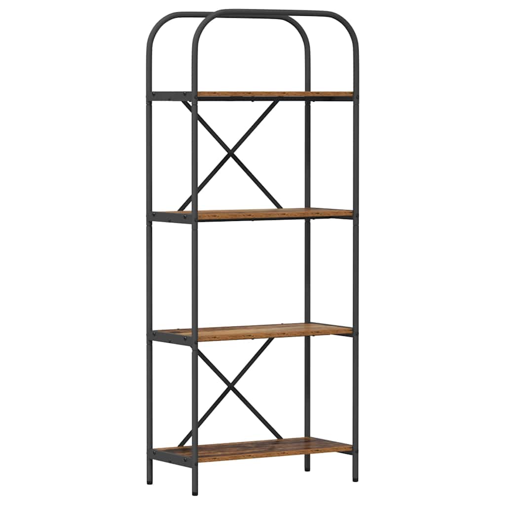 Boekenkast Oudhout 60 x 30 x 146 cm Bewerkt hout is nu te koop bij PeponiXL, paradijselijk wonen!