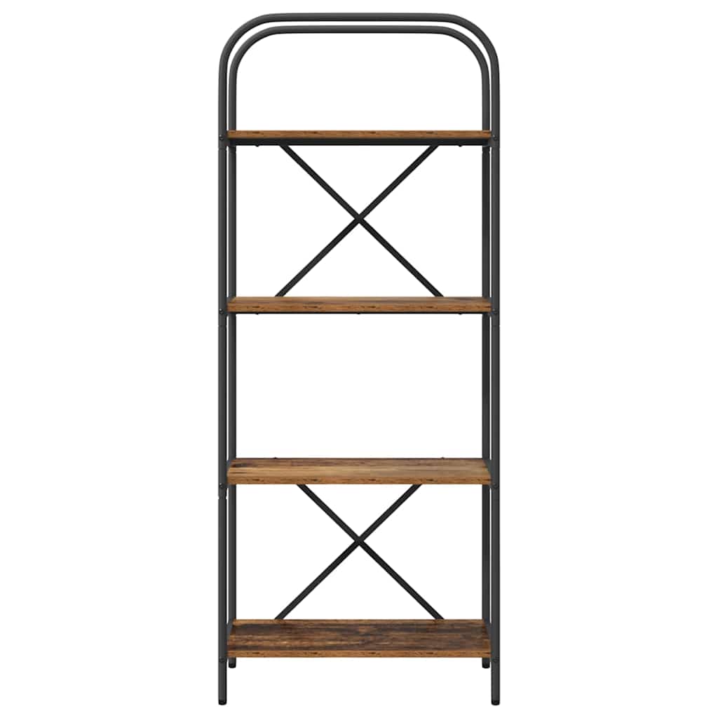 Boekenkast Oudhout 60 x 30 x 146 cm Bewerkt hout is nu te koop bij PeponiXL, paradijselijk wonen!