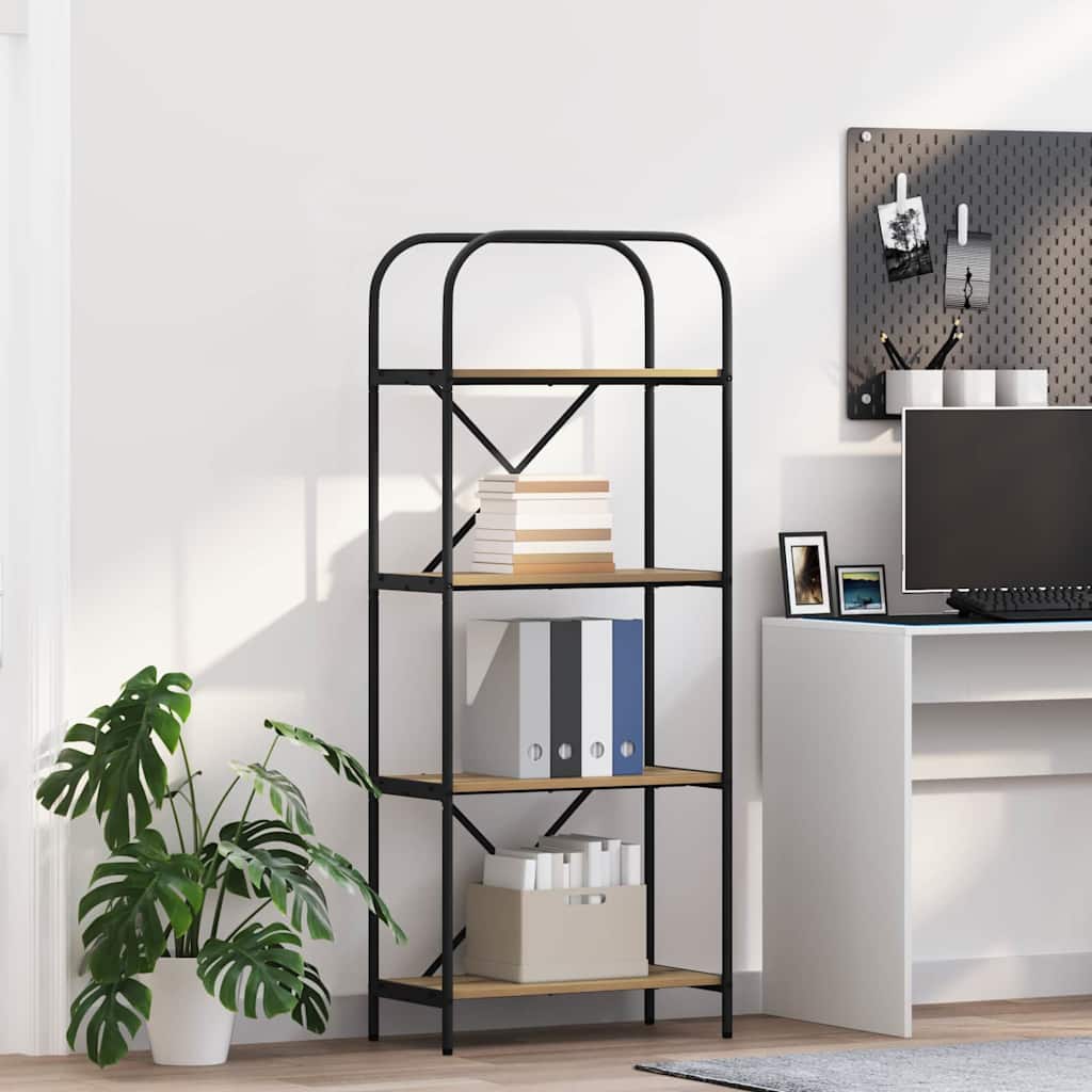 Boekenkast Artisan Eiken 60 x 30 x 146 cm Bewerkt hout is nu te koop bij PeponiXL, paradijselijk wonen!