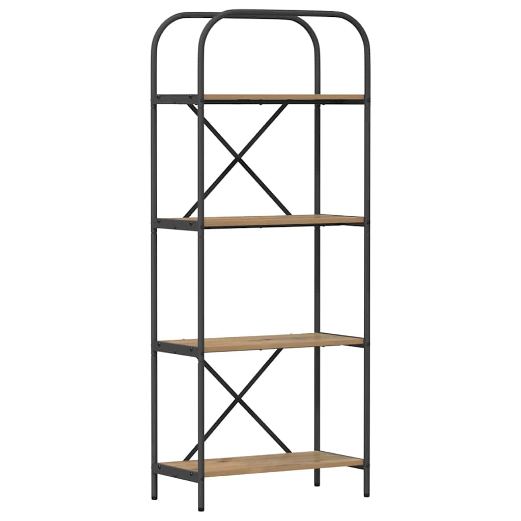 Boekenkast Artisan Eiken 60 x 30 x 146 cm Bewerkt hout is nu te koop bij PeponiXL, paradijselijk wonen!