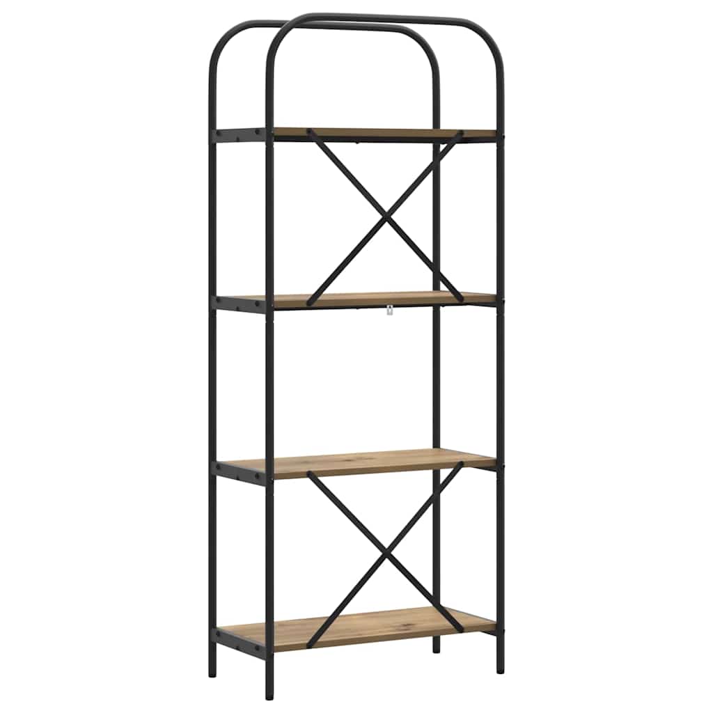 Boekenkast Artisan Eiken 60 x 30 x 146 cm Bewerkt hout is nu te koop bij PeponiXL, paradijselijk wonen!