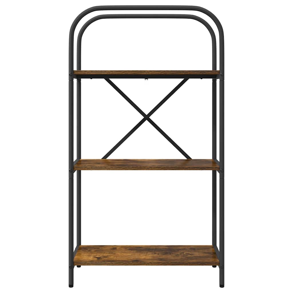 Boekenkast Gerookt eiken 60 x 30 x 109 cm Bewerkt hout is nu te koop bij PeponiXL, paradijselijk wonen!