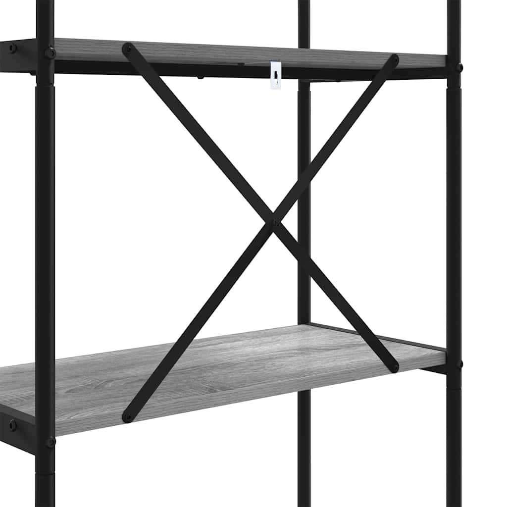 Boekenkast Grijs Sonoma 60 x 30 x 109 cm Bewerkt hout is nu te koop bij PeponiXL, paradijselijk wonen!