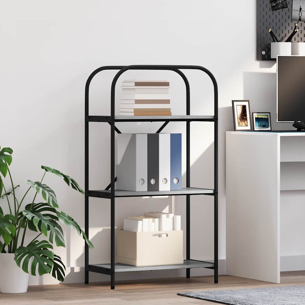 Boekenkast Grijs Sonoma 60 x 30 x 109 cm Bewerkt hout is nu te koop bij PeponiXL, paradijselijk wonen!