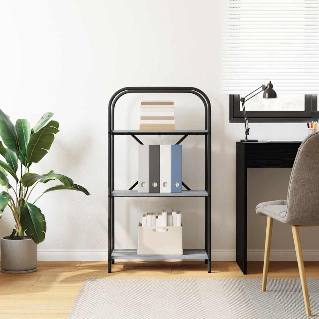 Boekenkast Grijs Sonoma 60 x 30 x 109 cm Bewerkt hout is nu te koop bij PeponiXL, paradijselijk wonen!