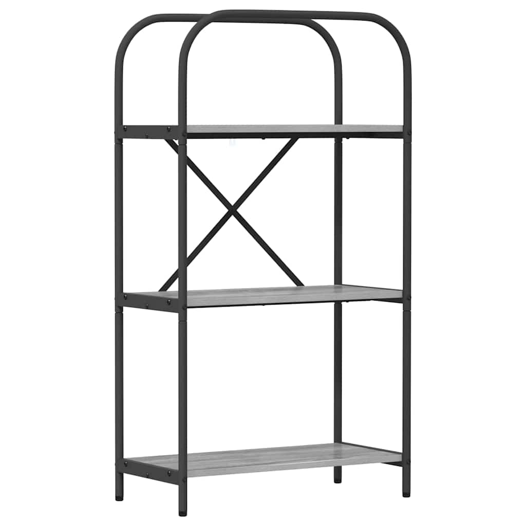 Boekenkast Grijs Sonoma 60 x 30 x 109 cm Bewerkt hout is nu te koop bij PeponiXL, paradijselijk wonen!