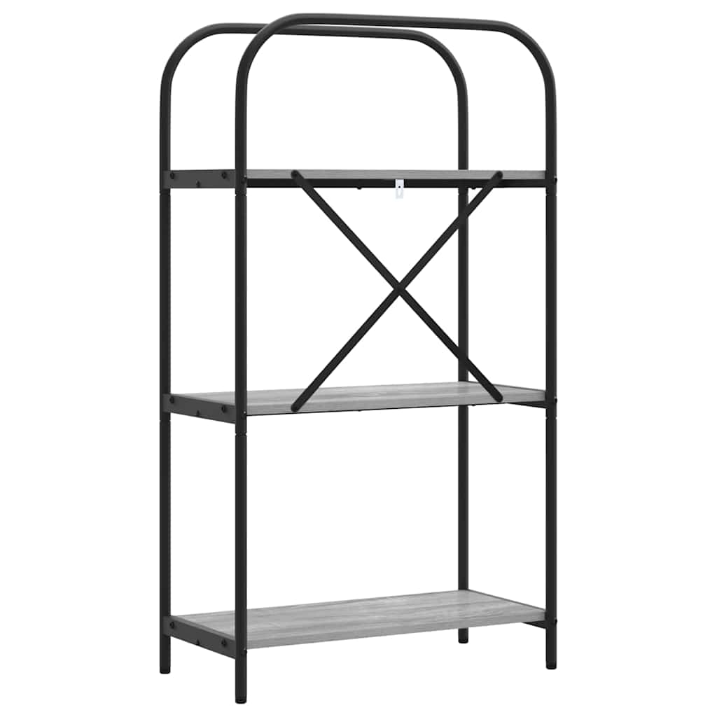 Boekenkast Grijs Sonoma 60 x 30 x 109 cm Bewerkt hout is nu te koop bij PeponiXL, paradijselijk wonen!