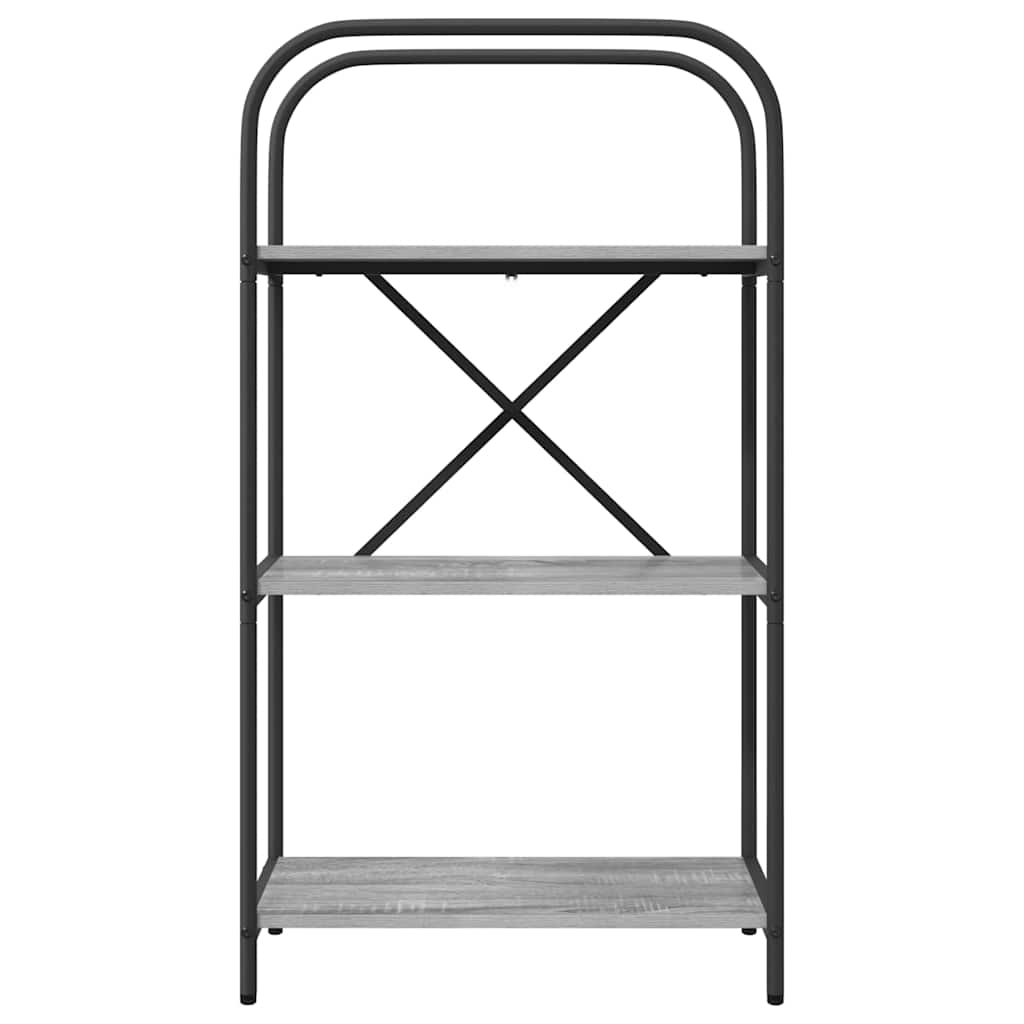 Boekenkast Grijs Sonoma 60 x 30 x 109 cm Bewerkt hout is nu te koop bij PeponiXL, paradijselijk wonen!
