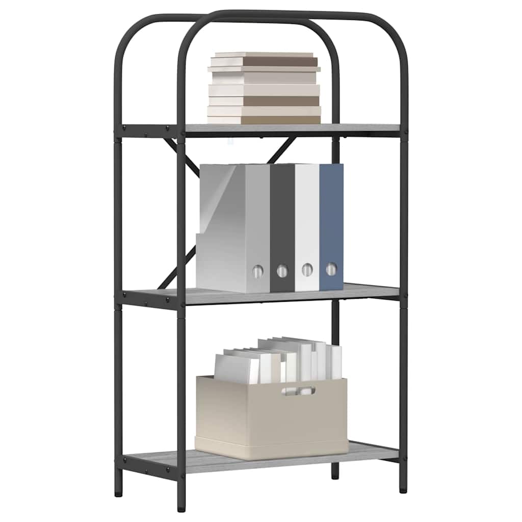 Boekenkast Grijs Sonoma 60 x 30 x 109 cm Bewerkt hout is nu te koop bij PeponiXL, paradijselijk wonen!