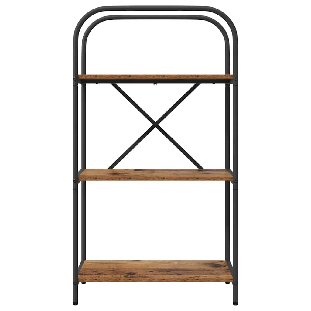 Boekenkast Oudhout 60 x 30 x 109 cm Bewerkt hout is nu te koop bij PeponiXL, paradijselijk wonen!