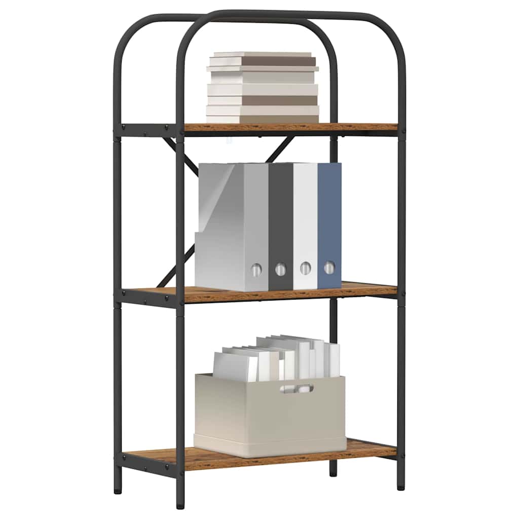 Boekenkast Oudhout 60 x 30 x 109 cm Bewerkt hout is nu te koop bij PeponiXL, paradijselijk wonen!