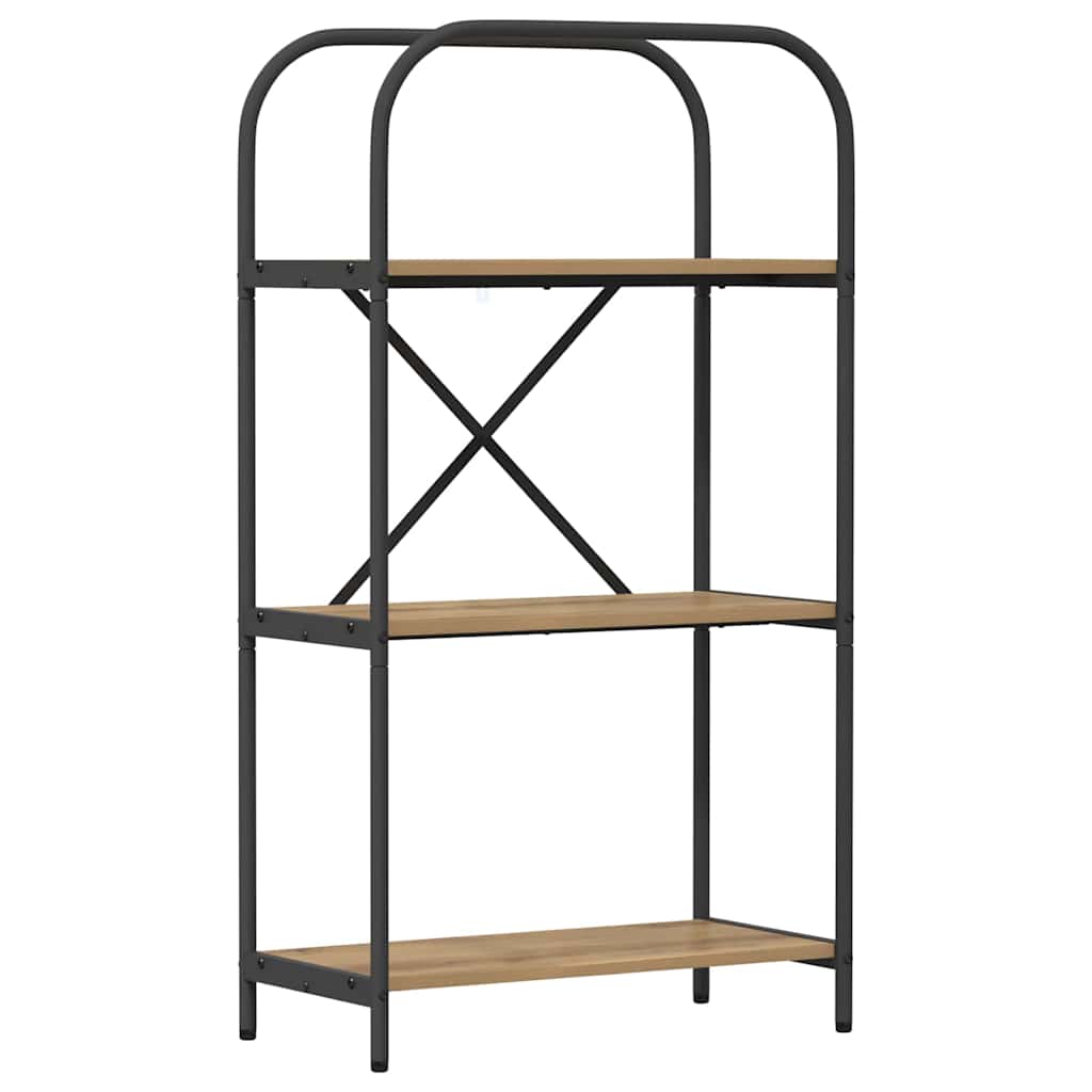 Boekenkast Artisan Eiken 60 x 30 x 109 cm Bewerkt hout is nu te koop bij PeponiXL, paradijselijk wonen!