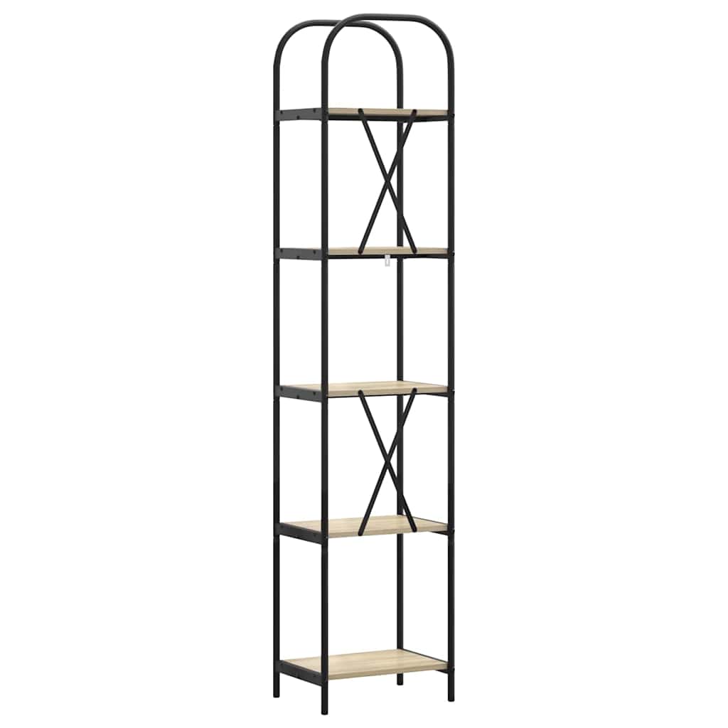 Boekenkast Sonoma Eiken 40 x 30 x 183 cm Bewerkt hout is nu te koop bij PeponiXL, paradijselijk wonen!