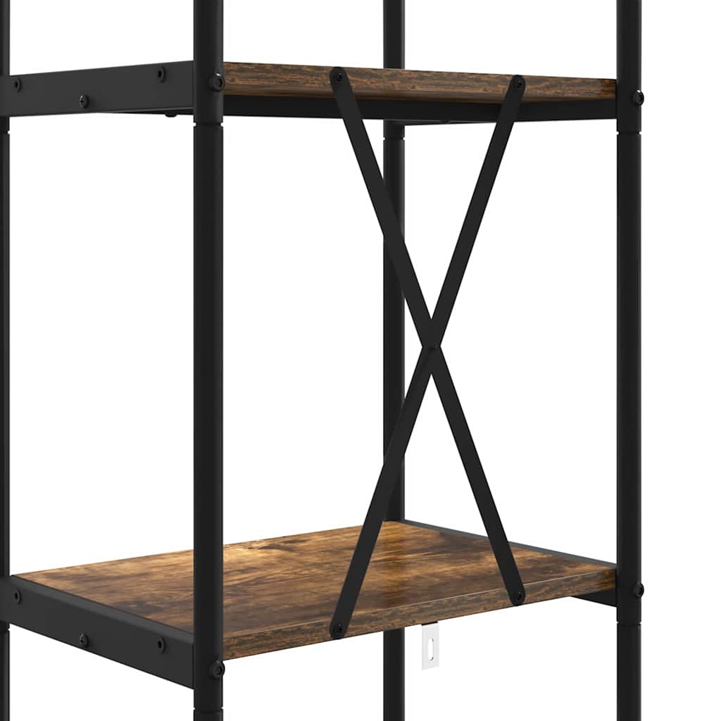 Boekenkast Gerookt eiken 40 x 30 x 183 cm Bewerkt hout is nu te koop bij PeponiXL, paradijselijk wonen!