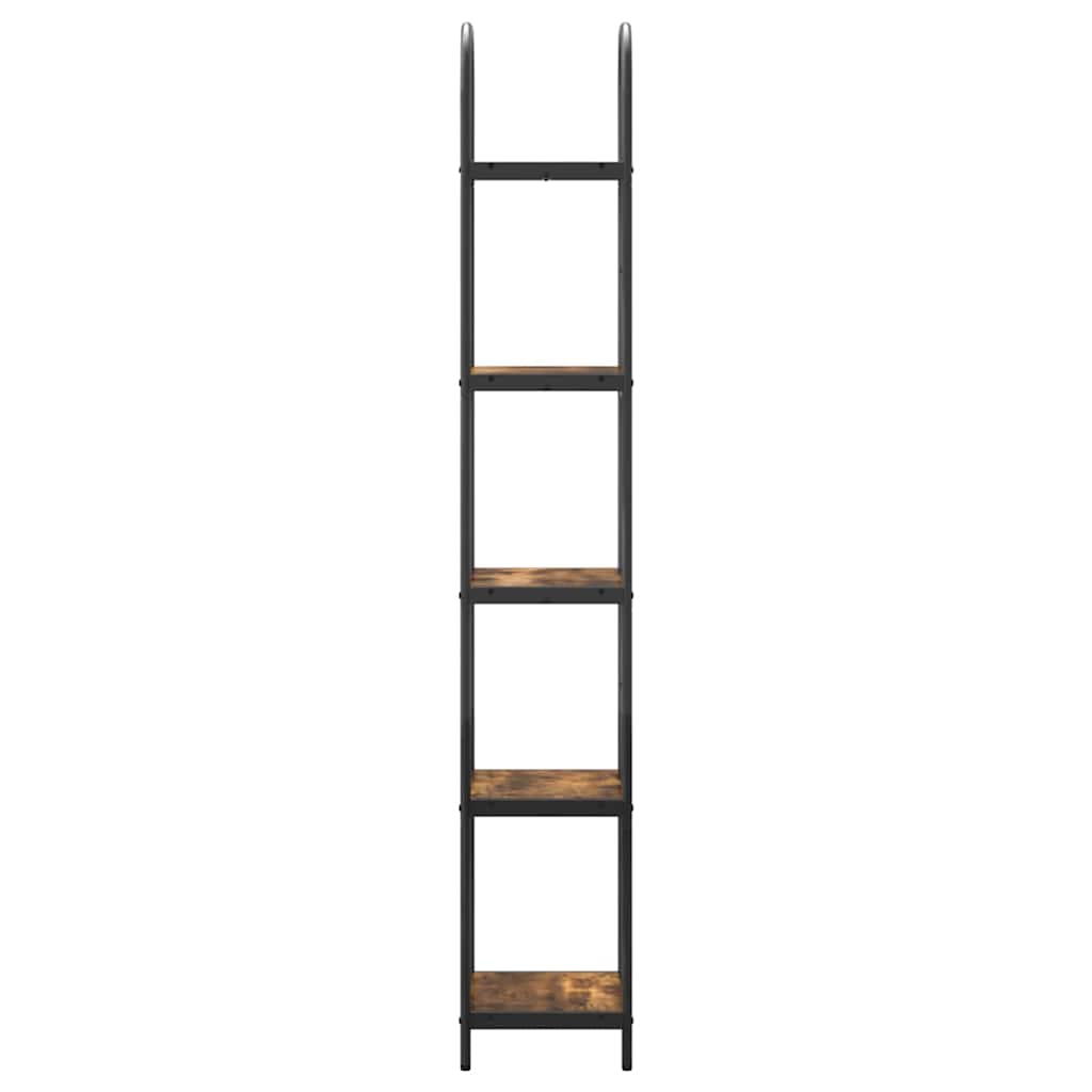 Boekenkast Gerookt eiken 40 x 30 x 183 cm Bewerkt hout is nu te koop bij PeponiXL, paradijselijk wonen!