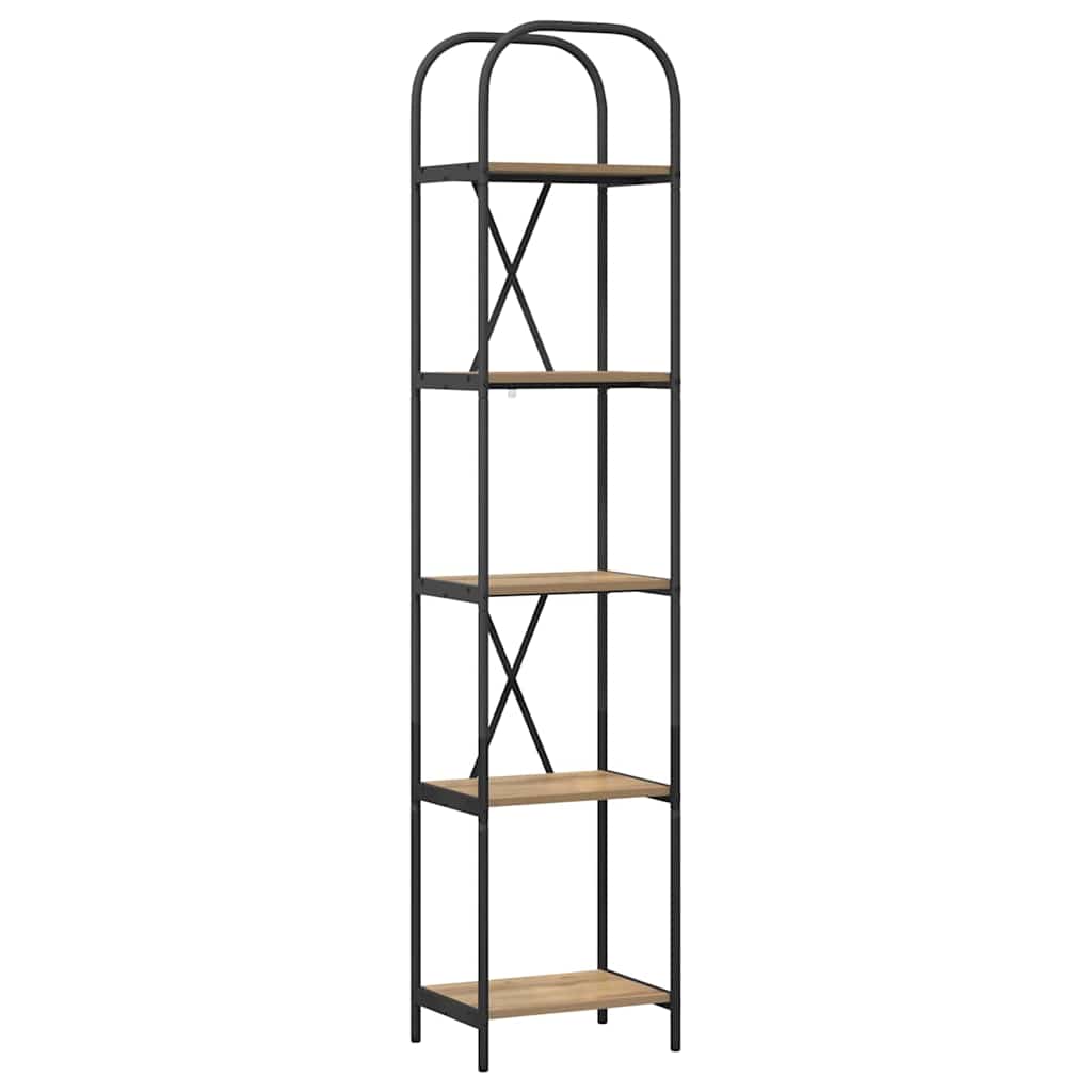 Boekenkast Artisan Eiken 40 x 30 x 183 cm Bewerkt hout is nu te koop bij PeponiXL, paradijselijk wonen!