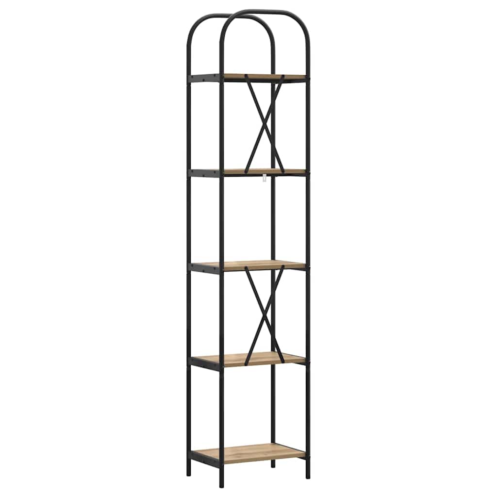 Boekenkast Artisan Eiken 40 x 30 x 183 cm Bewerkt hout is nu te koop bij PeponiXL, paradijselijk wonen!