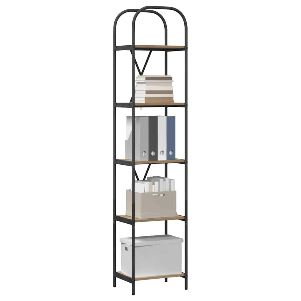 Boekenkast Artisan Eiken 40 x 30 x 183 cm Bewerkt hout is nu te koop bij PeponiXL, paradijselijk wonen!