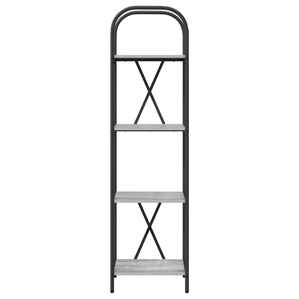 Boekenkast Grijs Sonoma 40 x 30 x 146 cm Bewerkt hout is nu te koop bij PeponiXL, paradijselijk wonen!