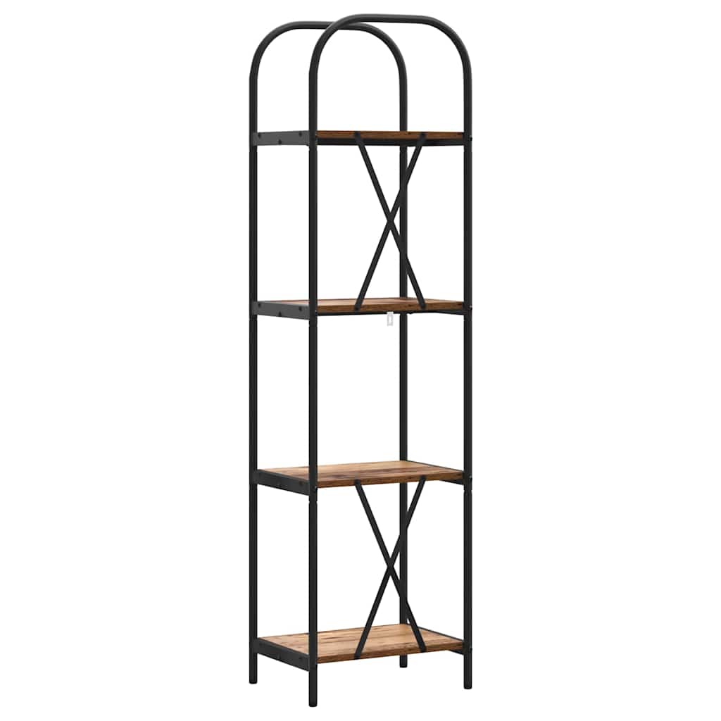 Boekenkast Oudhout 40 x 30 x 146 cm Bewerkt hout is nu te koop bij PeponiXL, paradijselijk wonen!