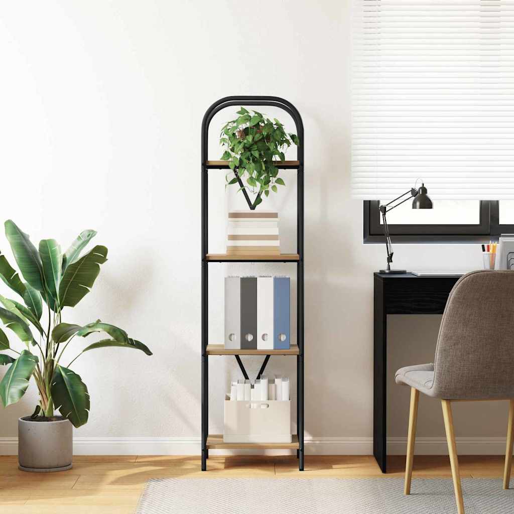 Boekenkast Artisan Eiken 40 x 30 x 146 cm Bewerkt hout is nu te koop bij PeponiXL, paradijselijk wonen!