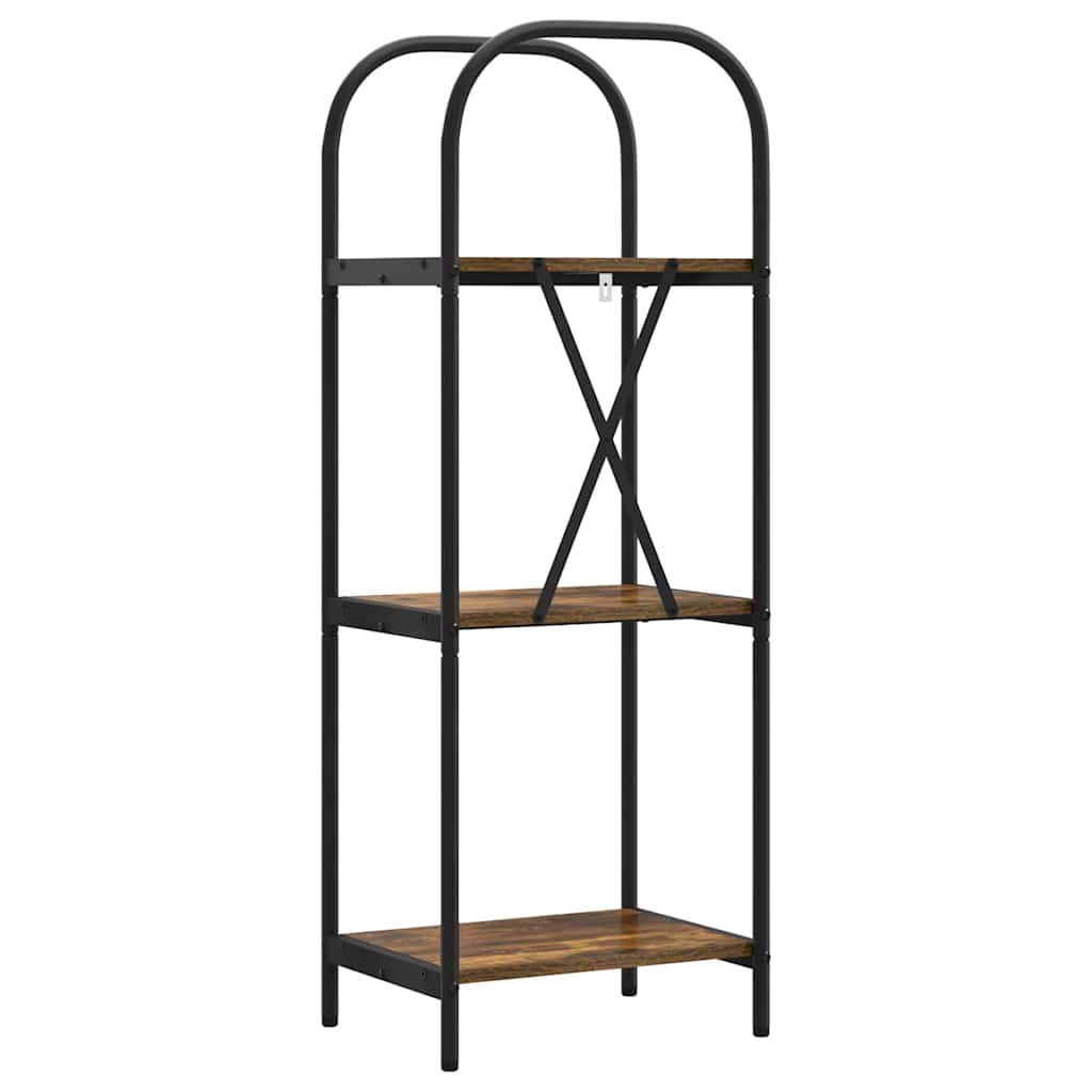 Boekenkast Gerookt eiken 40 x 30 x 109 cm Bewerkt hout is nu te koop bij PeponiXL, paradijselijk wonen!