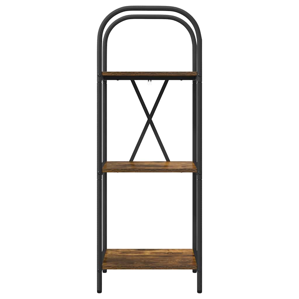 Boekenkast Gerookt eiken 40 x 30 x 109 cm Bewerkt hout is nu te koop bij PeponiXL, paradijselijk wonen!