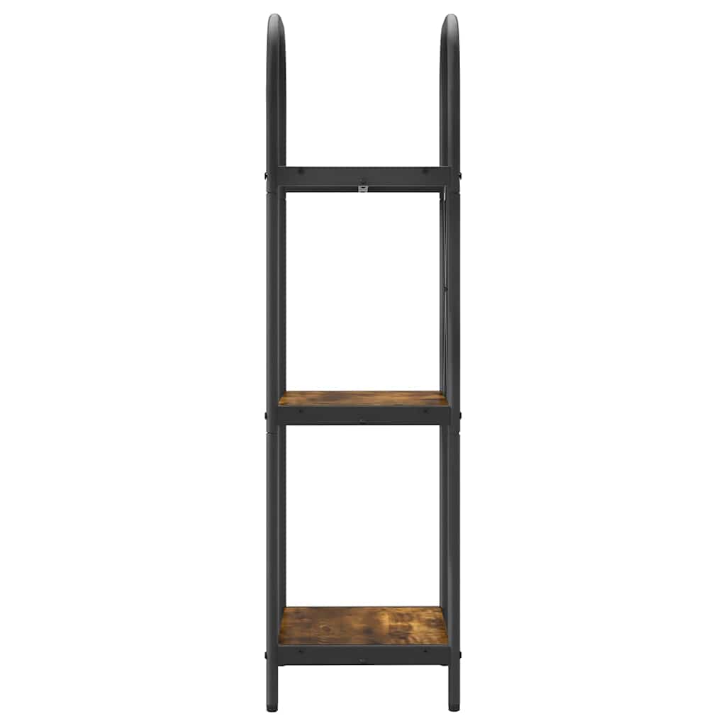 Boekenkast Gerookt eiken 40 x 30 x 109 cm Bewerkt hout is nu te koop bij PeponiXL, paradijselijk wonen!