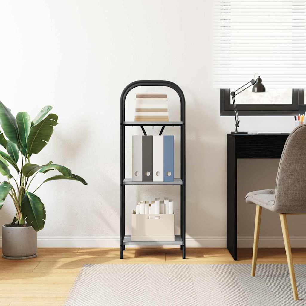 Boekenkast Grijs Sonoma 40 x 30 x 109 cm Bewerkt hout is nu te koop bij PeponiXL, paradijselijk wonen!