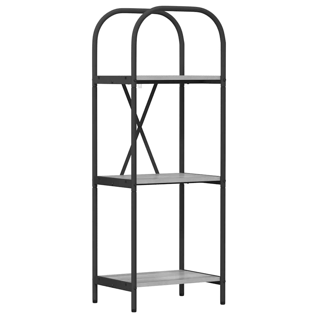 Boekenkast Grijs Sonoma 40 x 30 x 109 cm Bewerkt hout is nu te koop bij PeponiXL, paradijselijk wonen!