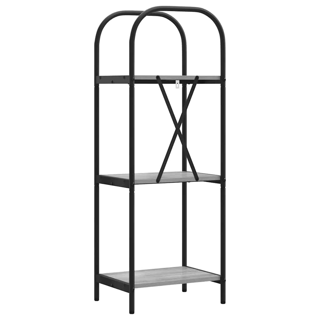 Boekenkast Grijs Sonoma 40 x 30 x 109 cm Bewerkt hout is nu te koop bij PeponiXL, paradijselijk wonen!