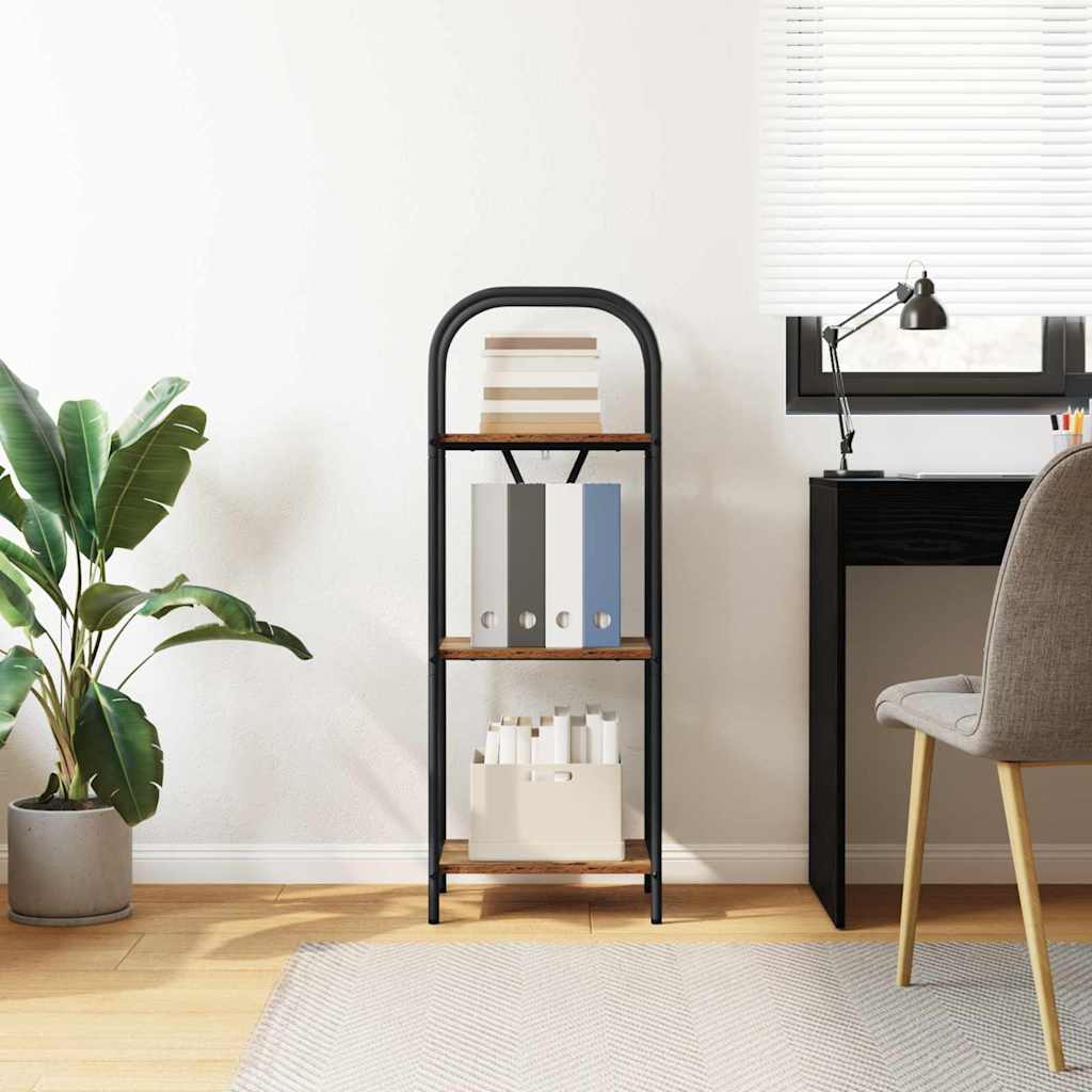 Boekenkast Oudhout 40 x 30 x 109 cm Bewerkt hout is nu te koop bij PeponiXL, paradijselijk wonen!