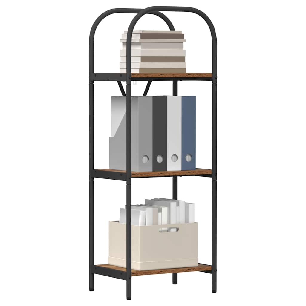 Boekenkast Oudhout 40 x 30 x 109 cm Bewerkt hout is nu te koop bij PeponiXL, paradijselijk wonen!