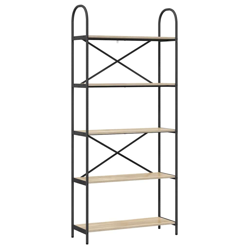 Boekenkast Sonoma Eiken 80 x 30 x 183 cm Bewerkt hout is nu te koop bij PeponiXL, paradijselijk wonen!