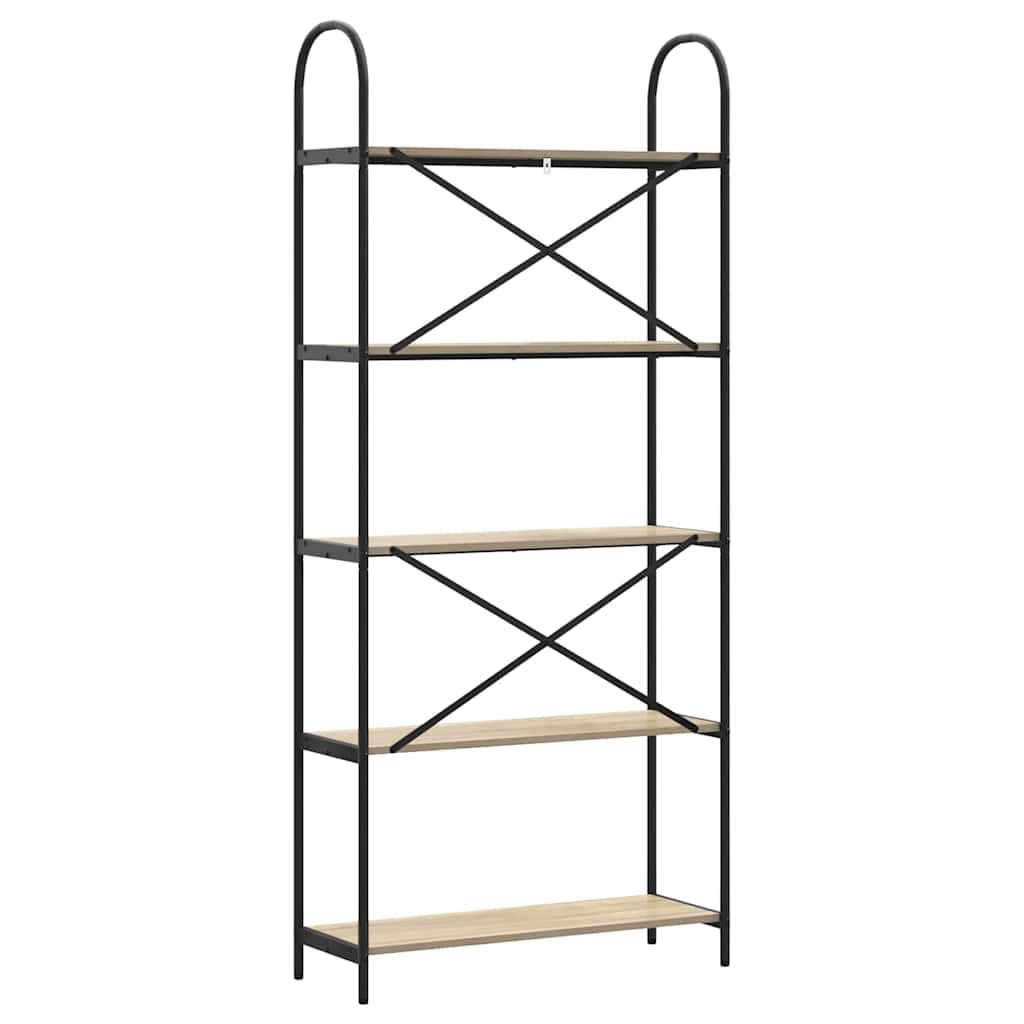 Boekenkast Sonoma Eiken 80 x 30 x 183 cm Bewerkt hout is nu te koop bij PeponiXL, paradijselijk wonen!