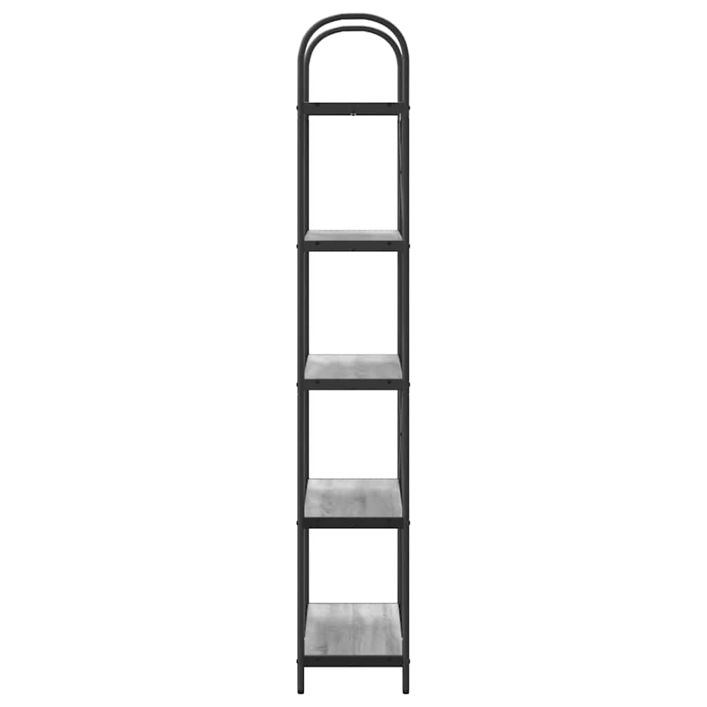 Boekenkast Grijs Sonoma 80 x 30 x 183 cm Bewerkt hout is nu te koop bij PeponiXL, paradijselijk wonen!