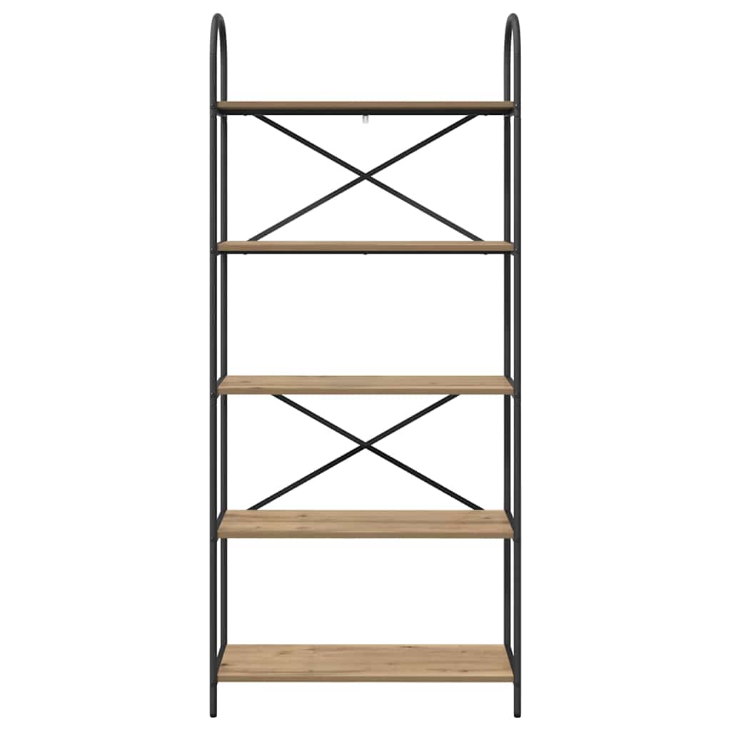 Boekenkast Artisan Eiken 80 x 30 x 183 cm Bewerkt hout is nu te koop bij PeponiXL, paradijselijk wonen!