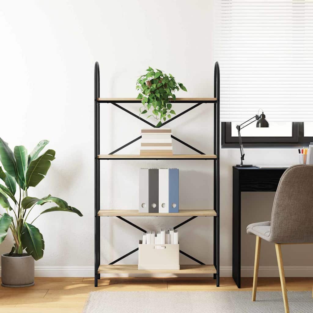 Boekenkast Sonoma Eiken 80 x 30 x 146 cm Bewerkt hout is nu te koop bij PeponiXL, paradijselijk wonen!