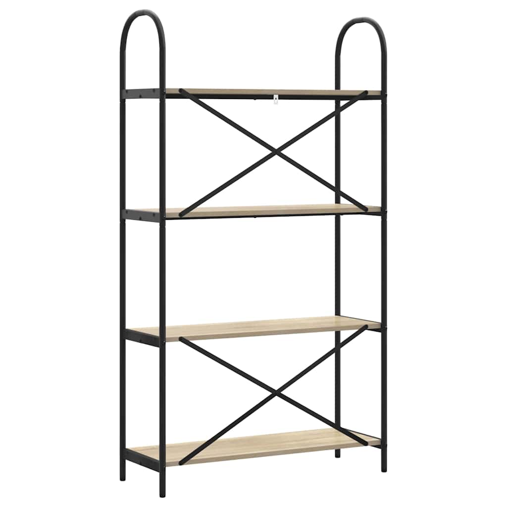 Boekenkast Sonoma Eiken 80 x 30 x 146 cm Bewerkt hout is nu te koop bij PeponiXL, paradijselijk wonen!